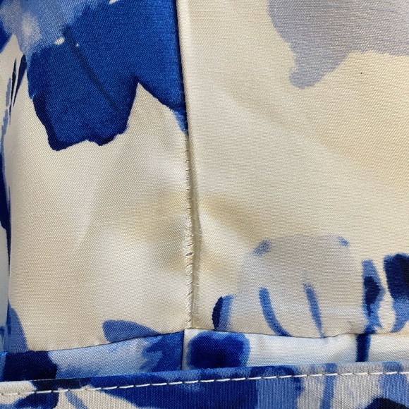 Eliza J New York White with Blue Florals Event Dress - Picture 7 of 10